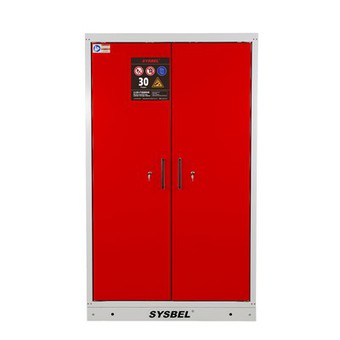 Sysbel 30-minutters rød tresylinder EN 14470-2 Brannbestandig gass sylinderskap