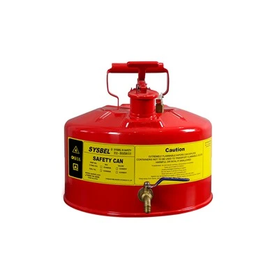 SYSBEL Safety Dispensing Can 2,5 Gallon (9,5L) Rød|Type I brannfarlig væskesikkerhetsbeholder – SCAN005R