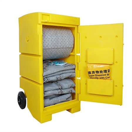 Polyetylen søl nødhåndteringsvogn og sett